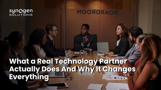 What a Real Technology Partner Actually Does And Why It Changes Everything